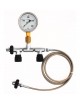 METALIC DECANTING HOSE W/PRESSURE GAUGE & VALVE