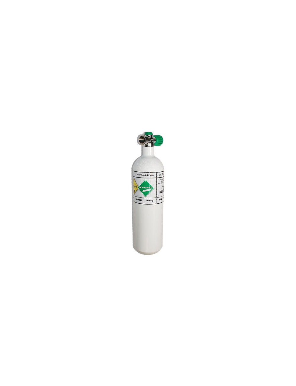 BOUTEILLE ACIER 2 L OXYGÈNE M26 AVEC ROBINET