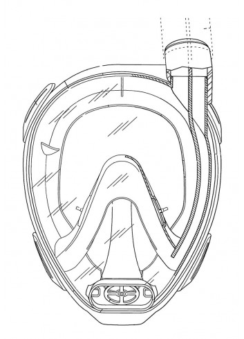 Masque de plongée facial