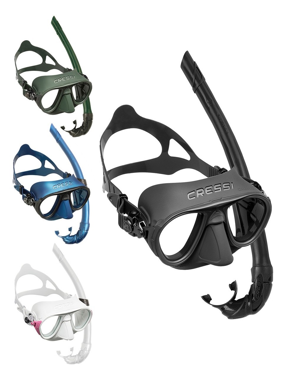 KIT CRESSI PLONGEE SNORKELING MASQUE CALIBRO + TUBA CORSICA