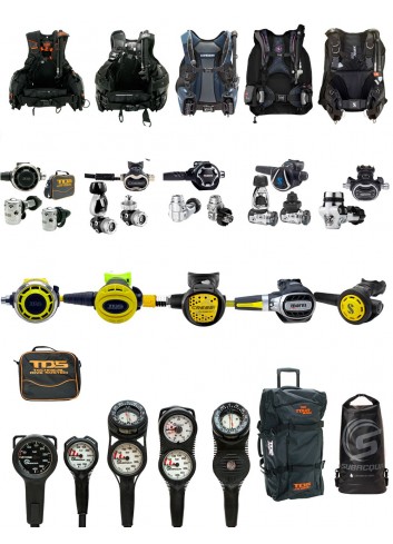SCUBA DIVING FULL GEAR SET CUSTOMIZABLE