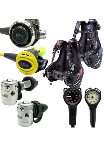 TRAVEL SCUBA DIVING GEAR SET