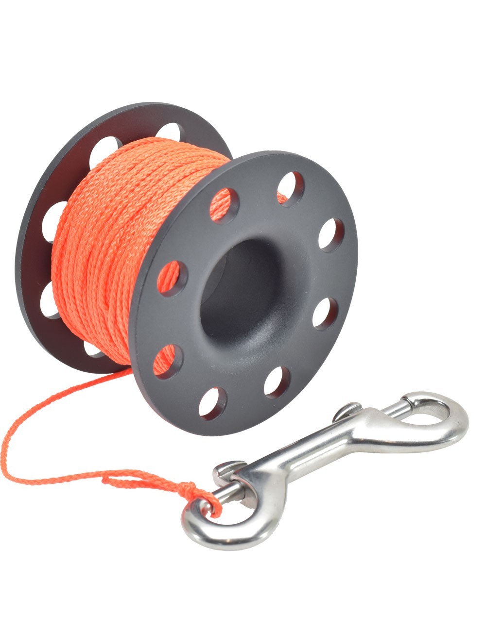 TDS SPOOL TECHNICAL SCUBA DIVING REEL BLACK 45 M ORANGE LINE