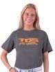 GRAPHITE T-SHIRT TDS ORANGE LOGO UNISEX