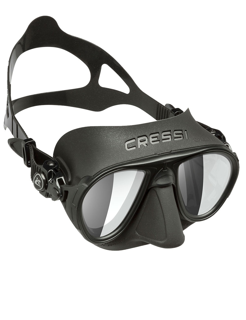 CRESSI CALIBRO SPERAFISHING FREEDIVING MASK BLACK MIRROR