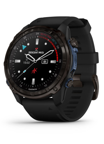 GARMIN DESCENT™ Mk3i COMPUTER 51 MM TITANIUM GREY DLC BLACK SILICONE STRAP