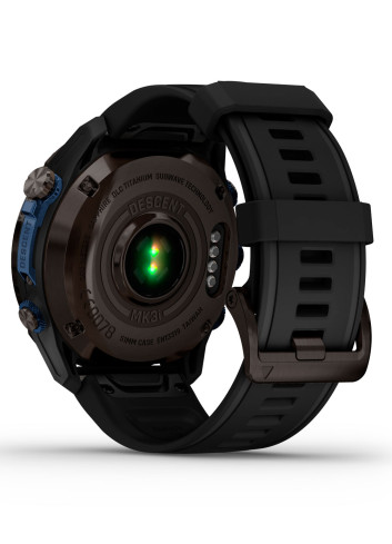 GARMIN DESCENT™ Mk3i COMPUTER 51 MM TITANIUM GREY DLC BLACK SILICONE STRAP