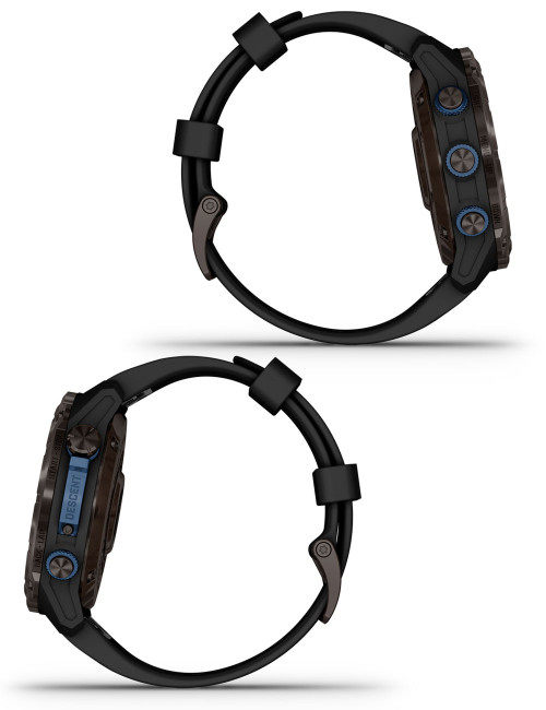 GARMIN DESCENT™ Mk3i COMPUTER 51 MM TITANIUM GREY DLC BLACK SILICONE STRAP