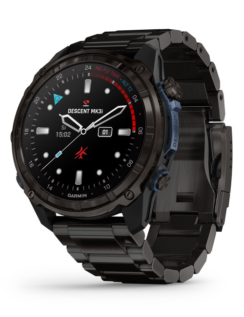 ORDINATEUR GRAMIN PLONGEE DESCENT™ Mk3i 51 MM TITANIUM GRIS SANGLE TITANIUM