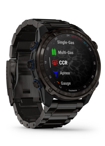 ORDINATEUR GRAMIN PLONGEE DESCENT™ Mk3i 51 MM TITANIUM GRIS SANGLE TITANIUM