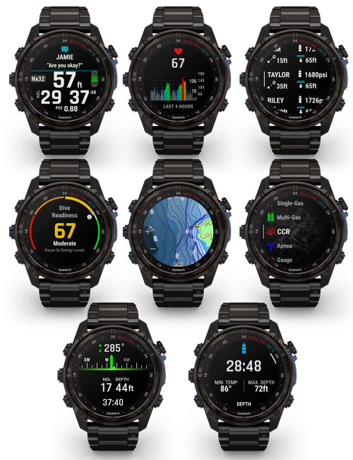 GARMIN DESCENT™ Mk3i COMPUTER 51 MM TITANIUM GREY TITANIUM STRAP
