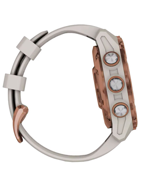 GARMIN DESCENT™ Mk3i COMPUTER 43 MM BRONZE TITANIUM PVD COATING GRAY SILICONE STRAP
