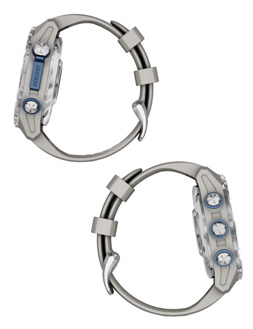 GARMIN DESCENT™ Mk3 COMPUTER 43 MM STAINLESS STEEL GRAY SILICONE STRAP