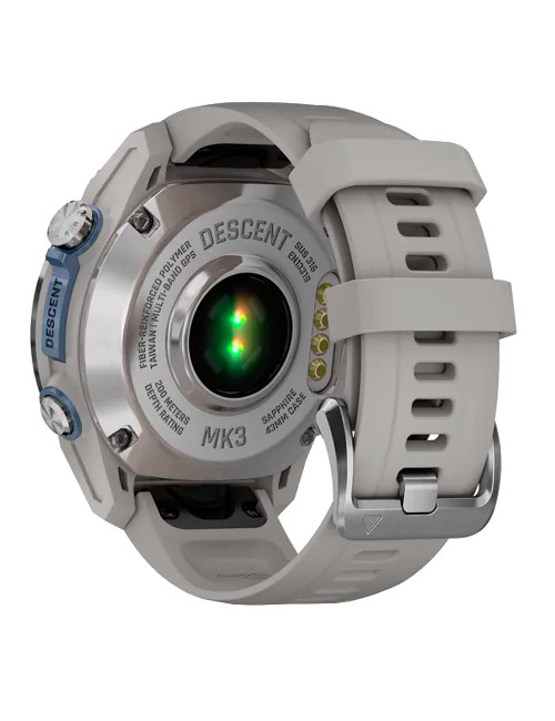 GARMIN DESCENT™ Mk3 COMPUTER 43 MM STAINLESS STEEL GRAY SILICONE STRAP
