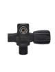 TWIN RIGHT VALVE BLACK M25 232 BAR WITHOUT CAP