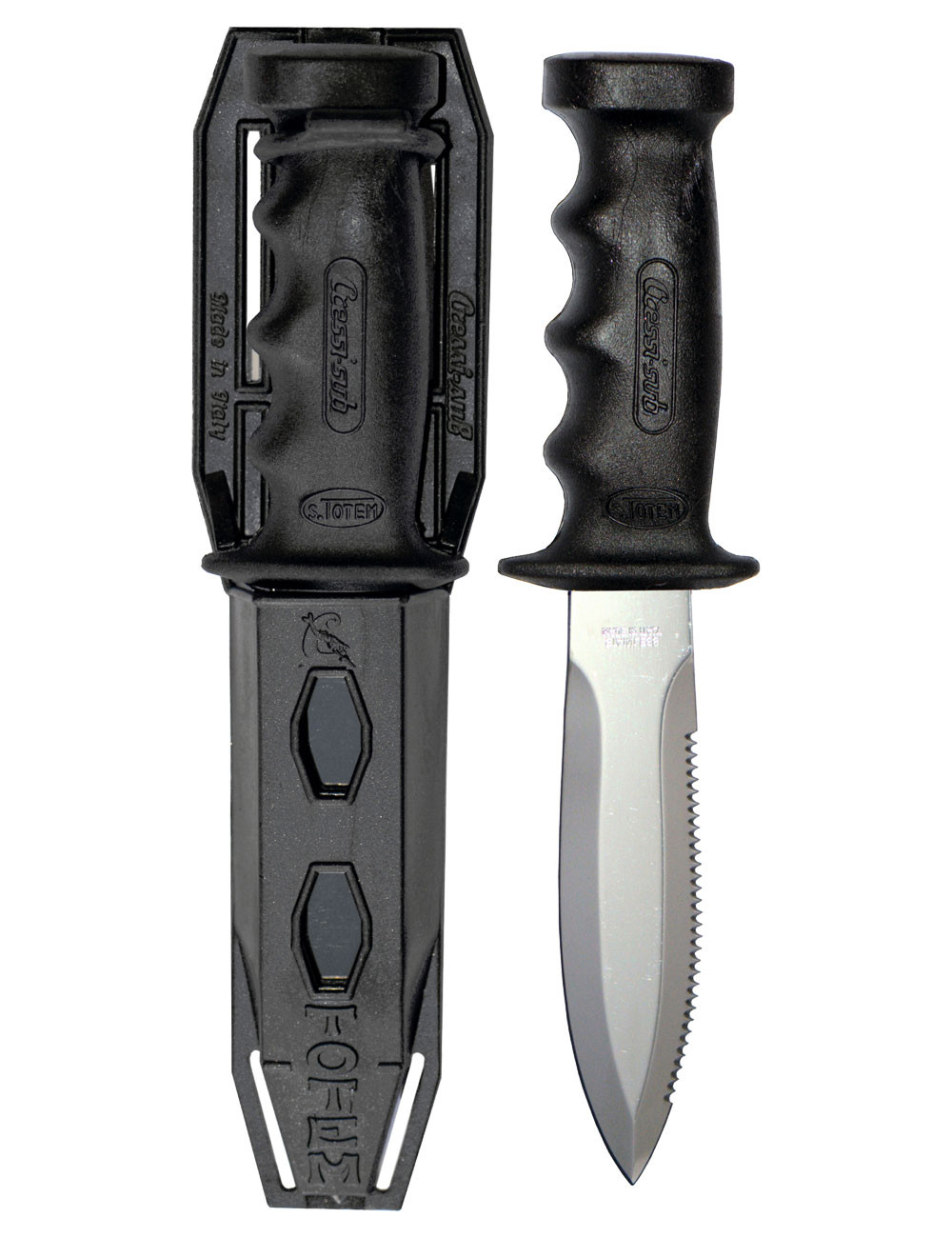 CRESSI SUPERTOTEM SPEARFISHING KNIFE BLACK