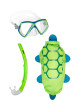 KIT SNORKELING ENFANT ZOO MASQUE + TUBA + SAC TORTUE VERTE