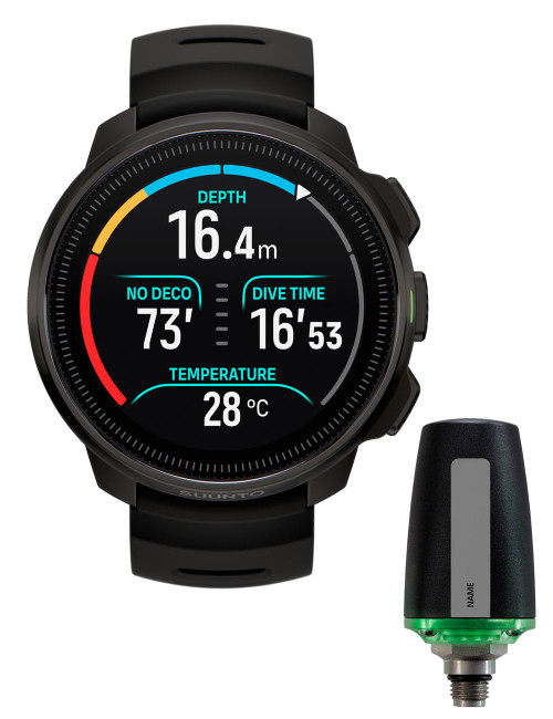 SUUNTO OCEAN ALL BLACK DIVING COMPUTER + TRANSMITTER SET