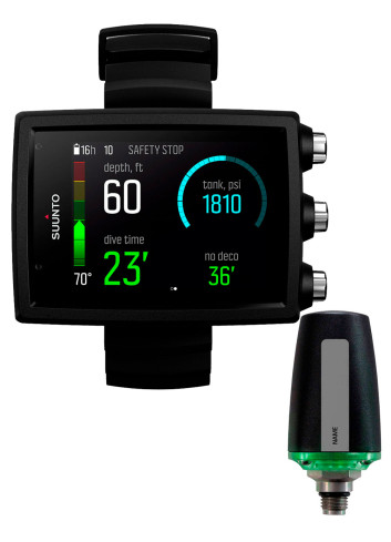 SUUNTO EON CORE BLACK DIVING COMPUTER + TRANSMITTER SET