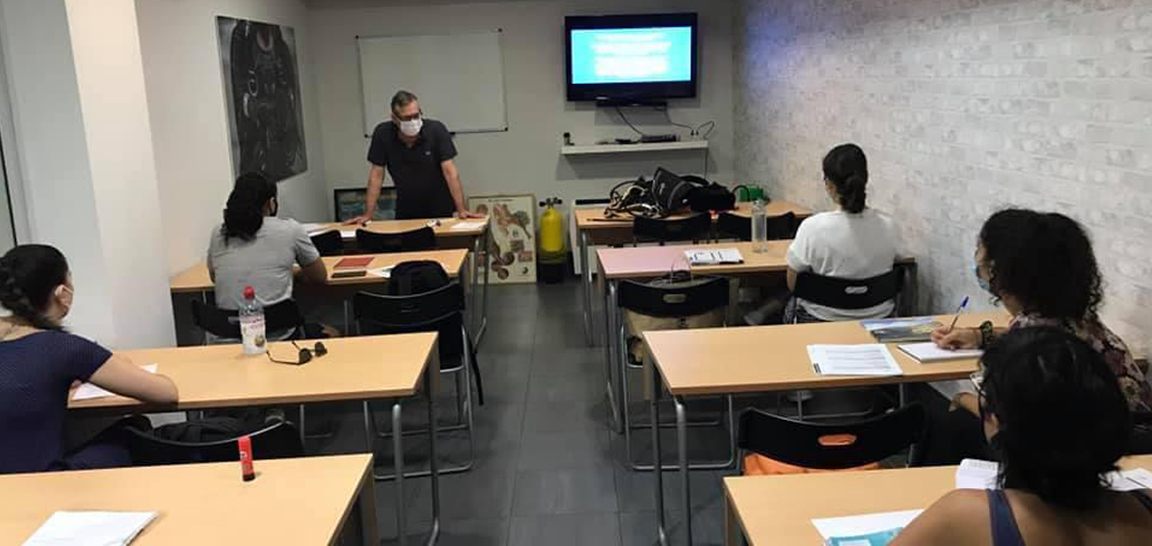 Sala clase de cursos